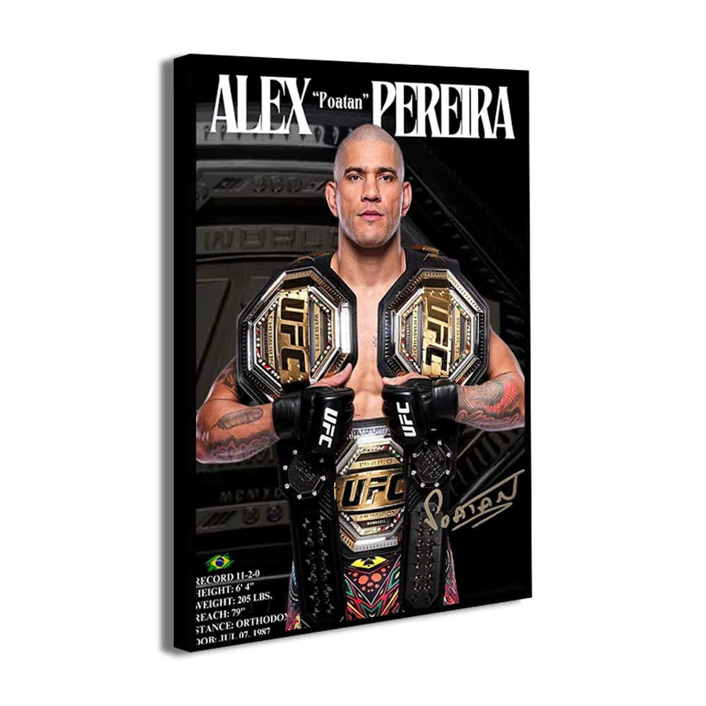 Boxing Fighting Star Canvas Wall Art Print Poster MMA Decorative Painting Modern Home Decor Boxing Sports Lover Gift Unframed