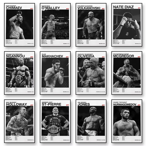 Unleash Your Inner Champion with Our MMA Boxing Star Canvas Art - Perfect Gift for Fight Lovers! 🥊🎨 #HomeDecor #BoxingArt