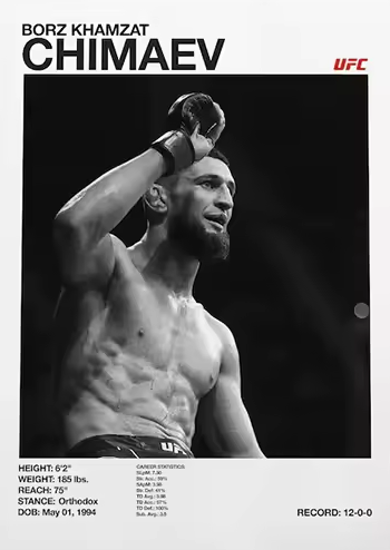 Iconic Fighter Canvas - Modern Not Colored Design